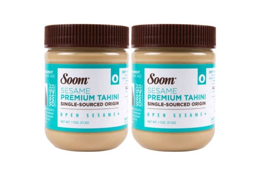 Two jars of Soom’s Tahini.